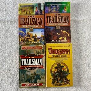 Vintage The Trailsman Action Western Romance Novel x4